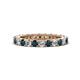 1 - Ellen 2.70 mm London Blue Topaz and Lab Grown Diamond Eternity Band 