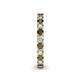 5 - Ellen 2.70 mm Smoky Quartz and Lab Grown Diamond Eternity Band 