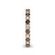 5 - Ellen 2.70 mm Smoky Quartz and Lab Grown Diamond Eternity Band 