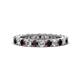 1 - Ellen 2.70 mm Red Garnet and Lab Grown Diamond Eternity Band 