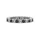 1 - Ellen 2.70 mm Black and White Lab Grown Diamond Eternity Band 