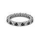 2 - Ellen 2.70 mm Black and White Lab Grown Diamond Eternity Band 