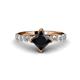1 - Alicia 2.02 ctw Black Diamond and Lab Grown Diamond Engagement Ring 