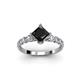 2 - Alicia 2.02 ctw Black Diamond and Lab Grown Diamond Engagement Ring 
