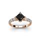2 - Alicia 2.02 ctw Black Diamond and Lab Grown Diamond Engagement Ring 