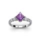 2 - Alicia 1.52 ctw Amethyst and Lab Grown Diamond Engagement Ring 