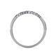 5 - Clara 1.80 mm Iolite and Diamond 10 Stone Wedding Band 
