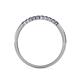 5 - Clara 1.80 mm Blue Sapphire 10 Stone Wedding Band 