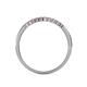 5 - Clara 1.80 mm Pink Tourmaline 10 Stone Wedding Band 