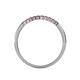 5 - Clara 1.80 mm Ruby 10 Stone Wedding Band 