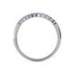 5 - Clara 2.40 mm Tanzanite 10 Stone Wedding Band 