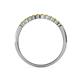 5 - Clara 2.40 mm Yellow Diamond 10 Stone Wedding Band 