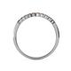 5 - Clara 2.40 mm Smoky Quartz 10 Stone Wedding Band 