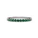 2 - Clara 2.40 mm Lab Created Alexandrite 10 Stone Wedding Band 