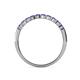 6 - Clara 2.70 mm Iolite 10 Stone Wedding Band 