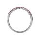 6 - Clara 2.70 mm Ruby 10 Stone Wedding Band 