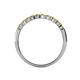 6 - Clara 2.70 mm Yellow Diamond 10 Stone Wedding Band 