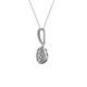 2 - Glenn Petite Diamond Womens Halo Pendant 