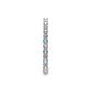 5 - Joyce 2.00 mm Aquamarine and Lab Grown Diamond Eternity Band 