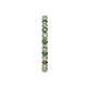 6 - Joyce 2.30 mm Green Garnet and Lab Grown Diamond Eternity Band 