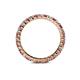 5 - Joyce 2.30 mm Pink Tourmaline and Lab Grown Diamond Eternity Band 