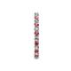 6 - Joyce 2.30 mm Pink Tourmaline and Lab Grown Diamond Eternity Band 