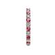 6 - Joyce 2.70 mm Pink Tourmaline and Lab Grown Diamond Eternity Band 