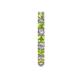 5 - Joyce 3.00 mm Peridot and Lab Grown Diamond Eternity Band 