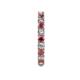 5 - Joyce 3.00 mm Rhodolite Garnet and Lab Grown Diamond Eternity Band 