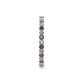 5 - Joyce 2.00 mm Iolite and Lab Grown Diamond Eternity Band 