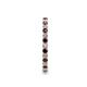 5 - Joyce 2.00 mm Red Garnet and Lab Grown Diamond Eternity Band 