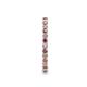 5 - Joyce 2.00 mm Rhodolite Garnet and Lab Grown Diamond Eternity Band 