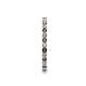 5 - Joyce 2.00 mm Smoky Quartz and Lab Grown Diamond Eternity Band 