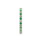 5 - Joyce 2.00 mm Emerald and Lab Grown Diamond Eternity Band 