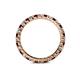 5 - Joyce 2.30 mm Red Garnet and Lab Grown Diamond Eternity Band 