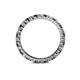 5 - Joyce 2.30 mm Black and White Lab Grown Diamond Eternity Band 