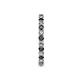 6 - Joyce 2.30 mm Black and White Lab Grown Diamond Eternity Band 