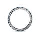 5 - Joyce 2.30 mm Blue and White Lab Grown Diamond Eternity Band 