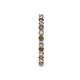 6 - Joyce 2.30 mm Smoky Quartz and Lab Grown Diamond Eternity Band 