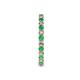 6 - Joyce 2.30 mm Emerald and Lab Grown Diamond Eternity Band 