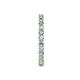 6 - Joyce 2.30 mm Aquamarine and Lab Grown Diamond Eternity Band 