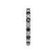 5 - Joyce 2.70 mm Black and White Lab Grown Diamond Eternity Band 