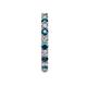 5 - Joyce 2.70 mm London Blue Topaz and Lab Grown Diamond Eternity Band 