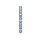 5 - Joyce 2.70 mm Aquamarine and Lab Grown Diamond Eternity Band 