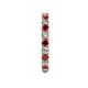 5 - Joyce 3.00 mm Ruby and Lab Grown Diamond Eternity Band 