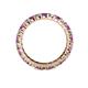 4 - Joyce 3.00 mm Amethyst and Lab Grown Diamond Eternity Band 