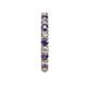 5 - Joyce 3.00 mm Iolite and Lab Grown Diamond Eternity Band 