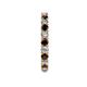 5 - Joyce 3.00 mm Red Garnet and Lab Grown Diamond Eternity Band 