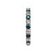 5 - Joyce 3.00 mm London Blue Topaz and Lab Grown Diamond Eternity Band 
