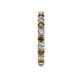 5 - Joyce 3.00 mm Smoky Quartz and Lab Grown Diamond Eternity Band 